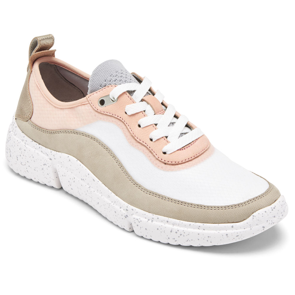 Tenis Rockport Mulher Rosa/Branco - R-Evolution Mesh - 51687QUIC